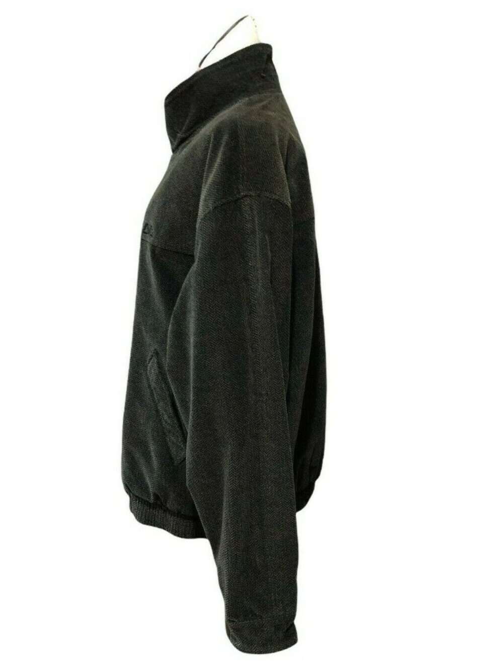 Avid Jacket Mens XL Coat Brown Bomber Tweed Combed Cotton Quilted Lining Vintage - Picture 13 of 13